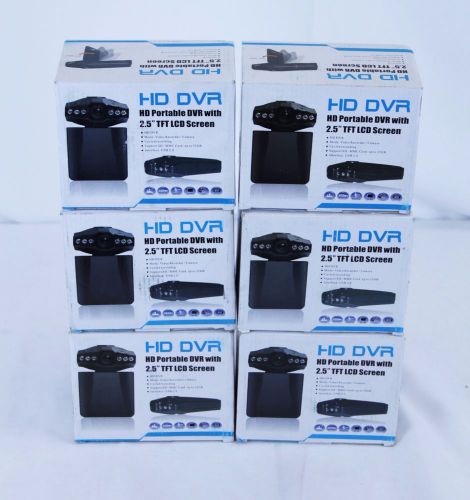 Car dvr dash cam recorder multi pack quantity of 6 with chargers