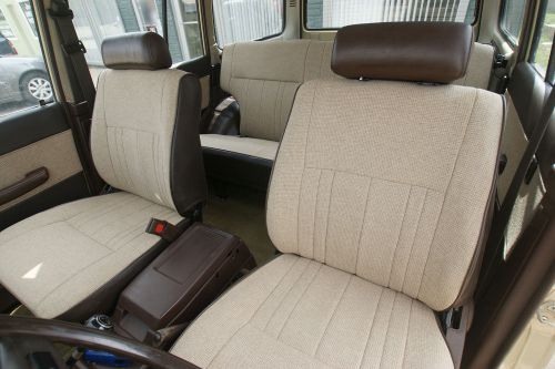 Fj60 fj62 toyota land cruiser brown seat cover front &amp; rear set 80 - 90