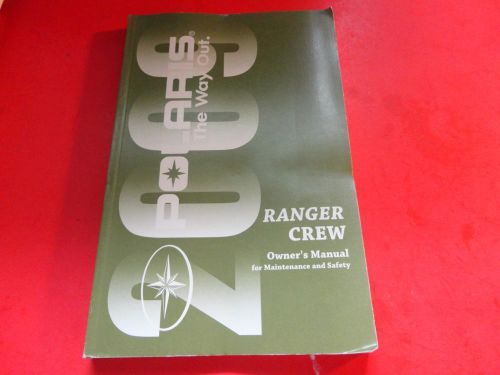2009 polaris ranger crew atv owners manual -polaris ranger crew atv
