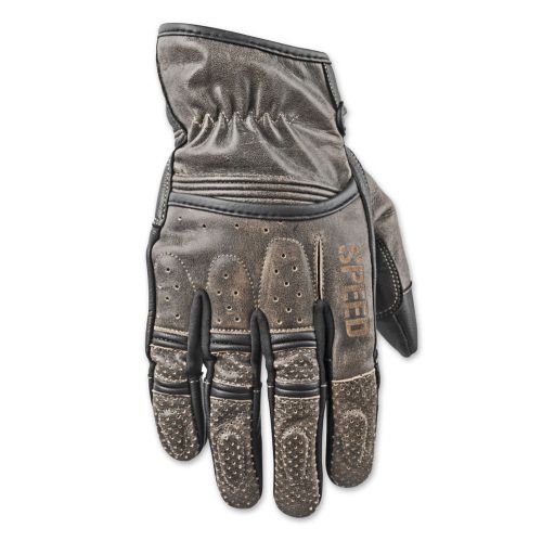 Speed and strength rust and redemption distressed olive tan gloves
