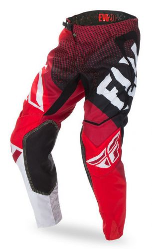 2017 fly racing red black evolution 2.0 offroad pant dirt bike baja sx all sizes