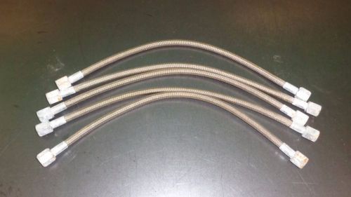 New lot of (5) allstar racing stainless steel braided -4an brake lines 48161 14&#034;