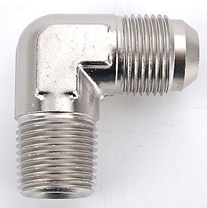 Russell 660881 an to npt adapter fitting 90-degree  -10 an male  1/2&#039;&#039; npt male