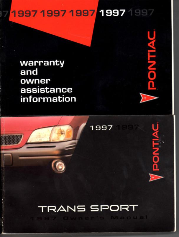 1997 pontiac transport owner warranty guide book folio manual nos free shipping
