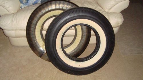 2 bf goodrich silvertown 7.50x14 wide whitewall tires