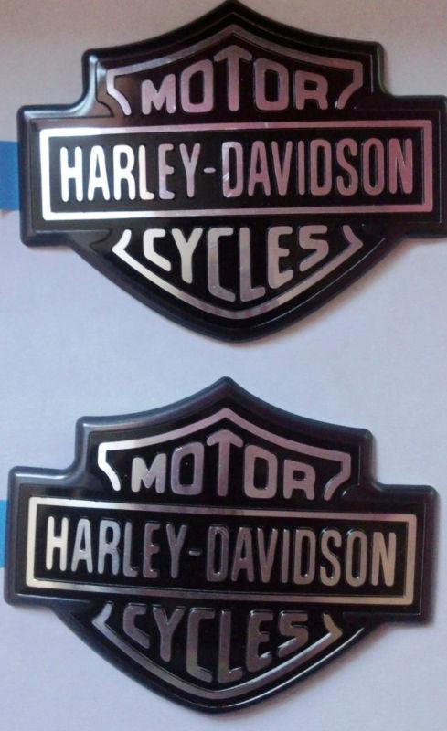 Harley bar and shield fuel tank emblems medallion softail dyna street glide 