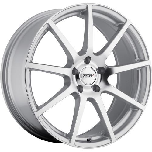 20x10.5 silver tsw interlagos wheels 5x4.5 +25 ford mustang nissan