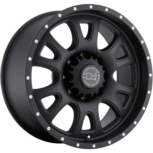 17x9 black black rhino lucerne wheels 8x170 -12 lifted ford f-250 f350