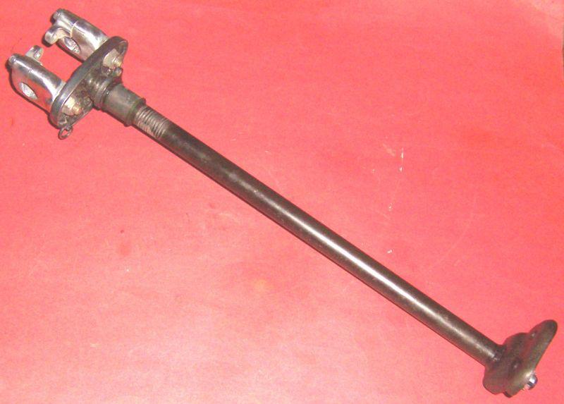 1986 honda trx70 fourtrax steering stem with bar clamps cleaned & polished oem*