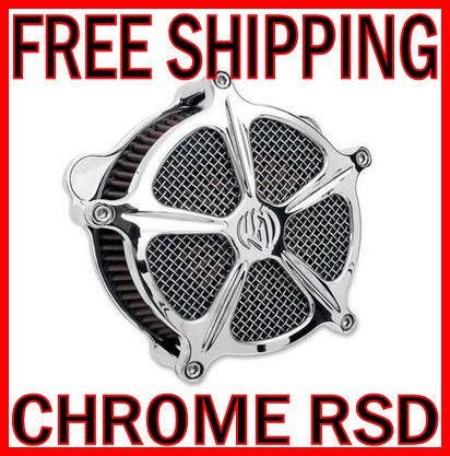 Rsd roland sands chrome air cleaner intake harley sportster xl nightster iron 48