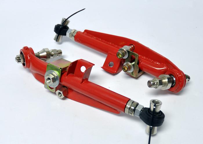 Nissan 180sx/200sx/240sx/300zx front adjustable lower control arms - red