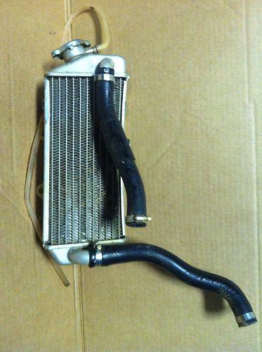 04 oem yamaha yz85 yz 80 complete radiator rad with cap and hoses 02 03 05 06 07