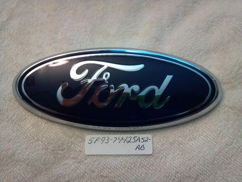 08 09 10 11 ford focus rear trunk emblem oem # 5f93-74425a52-ab used