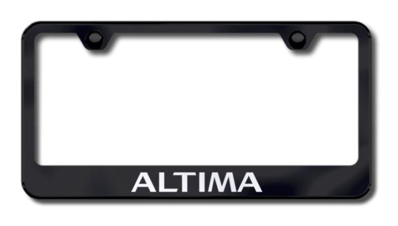 Nissan altima laser etched license plate frame-black made in usa genuine