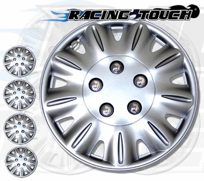 4pcs set 15" inches metallic silver hubcaps wheel cover rim skin hub cap #029