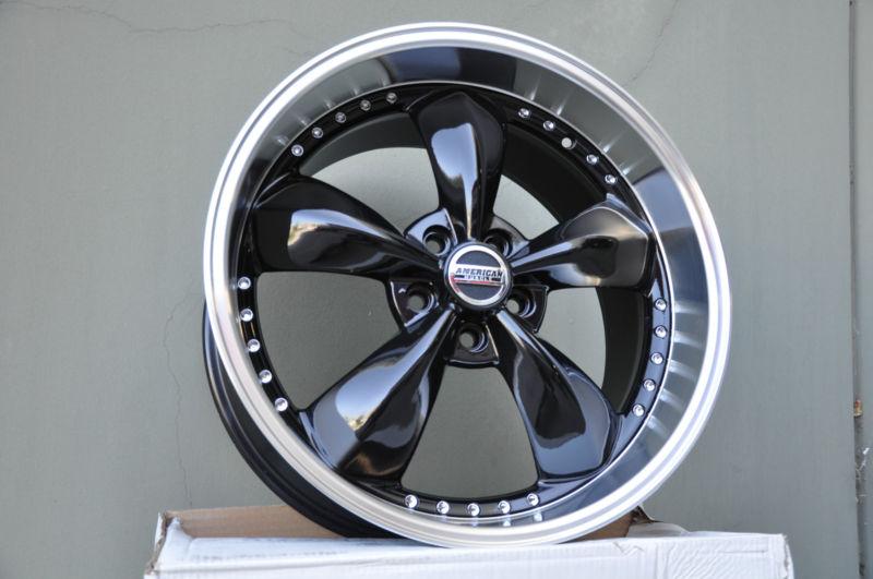 20" american muscle black bullitt 2005-2014 ford mustang wheels gt 5x4.5 