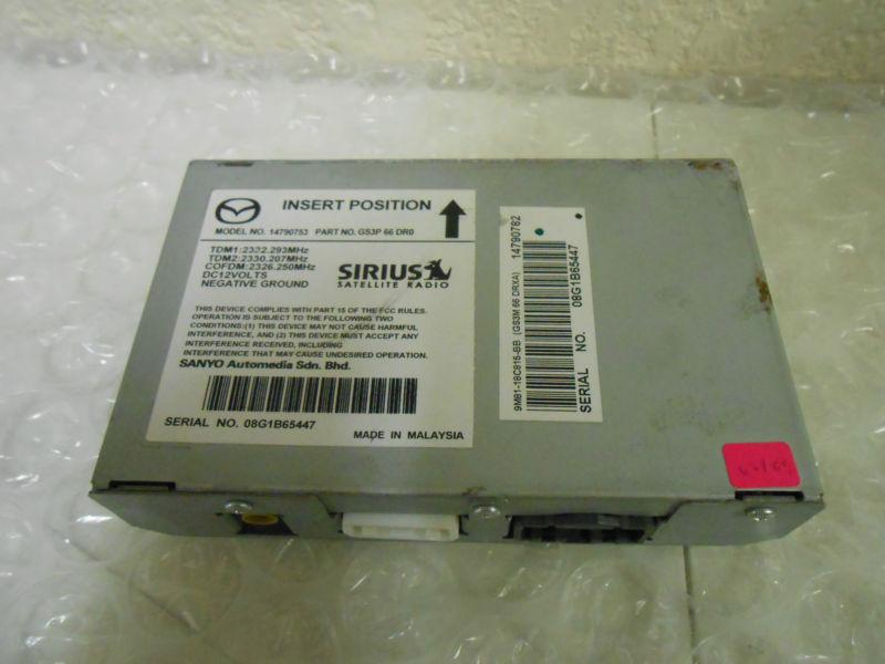 2009-2011 mazda 6 s sedan factory oem sirius radio control module gs3p66dr0
