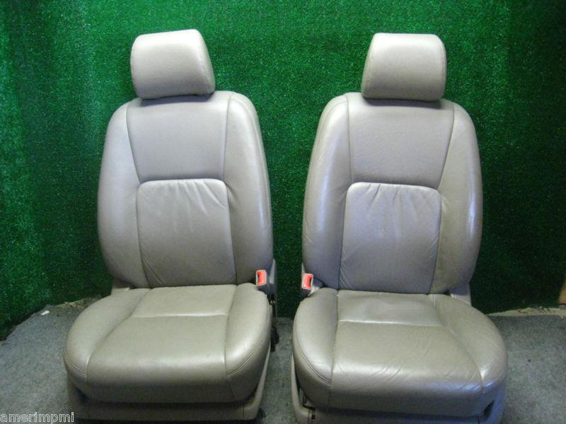 2003 toyota camry front leather bucket seats tan in color