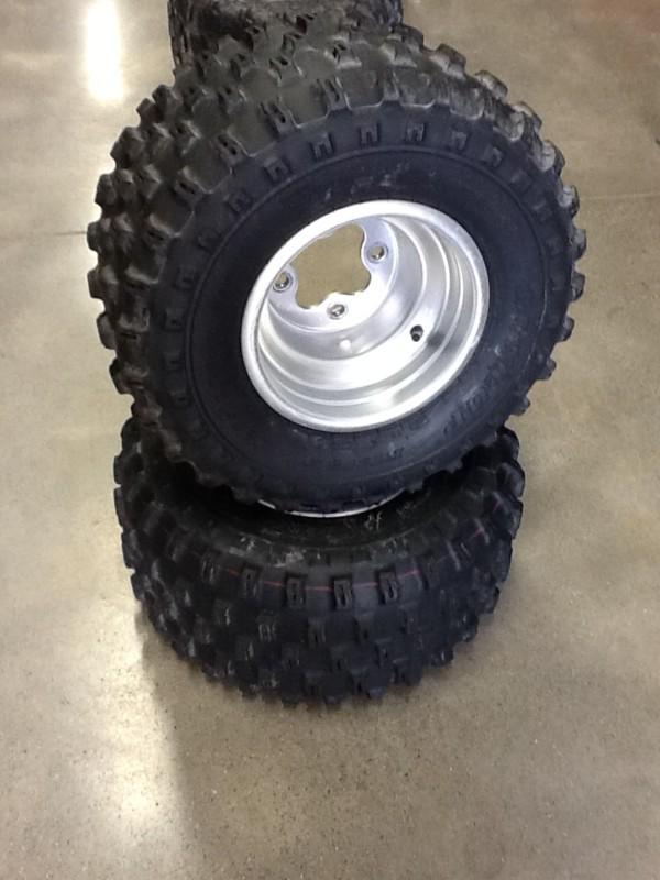 Rear wheels&tires mint trx 450r kfx400 250r 400ex ltz400 300ex ltr450 250x 250ex