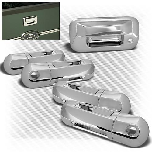 07-10 explorer sport trac chromed door handle + tailgate door handle cover trims