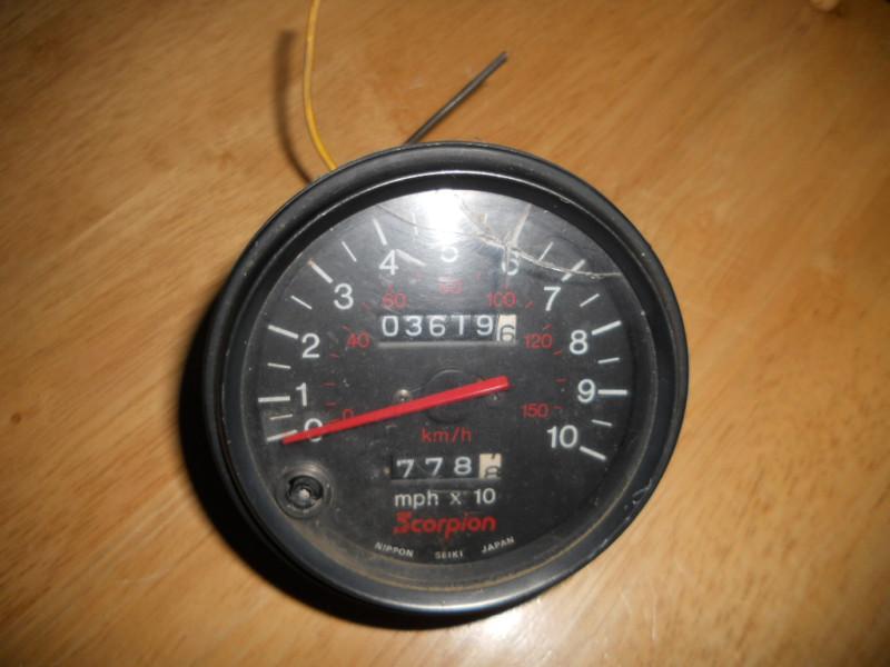 Vintage snowmobile scorpion 1981 sidewinder speedometer
