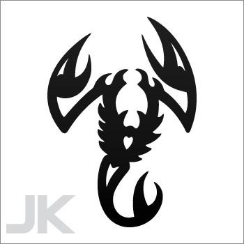 Decal stickers scorpion poison death scorpions tribal tattoo design 0502 xx7ab