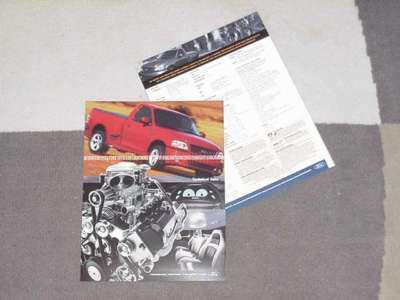 2003 ford svt lightning dealer card/datasheet you get 2 - free shipping! rare!