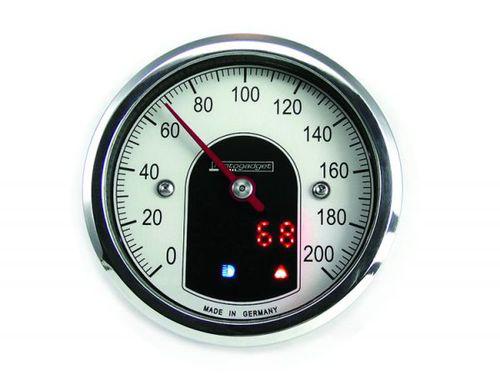 Motogadget mg5001012  polished tiny motoscope analog/digital speedometer