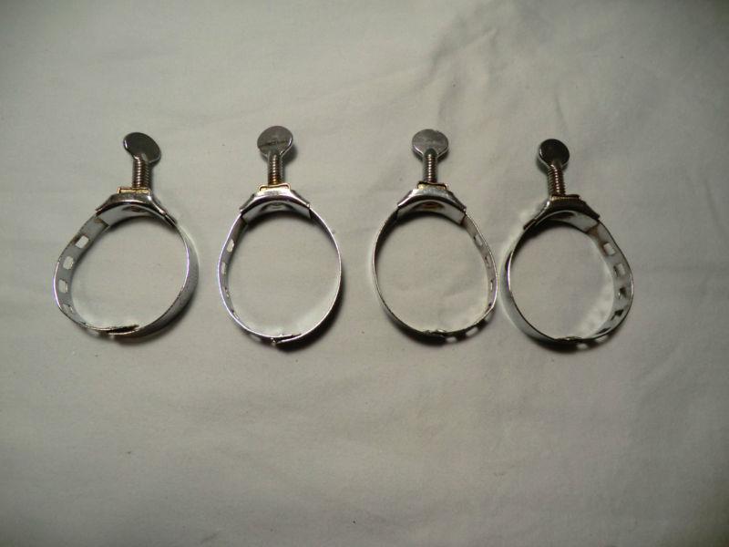 Set of 4 vintage wittek no. 3 noc-out "thumb screw" hose clamps