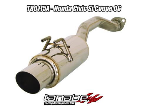 Tanabe concept g catback exhaust for 06-07 civic coupe si t80115a