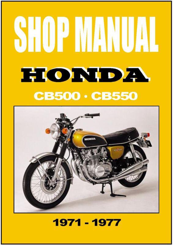 Honda workshop manual cb500 cb550 c550f 1971 1972 1973 1974 1975 1976 1977 1978