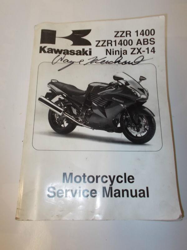 2006 kawasaki zzr 1400, zzr1400 abs, ninja zx-14 motorcycle service/shop manual