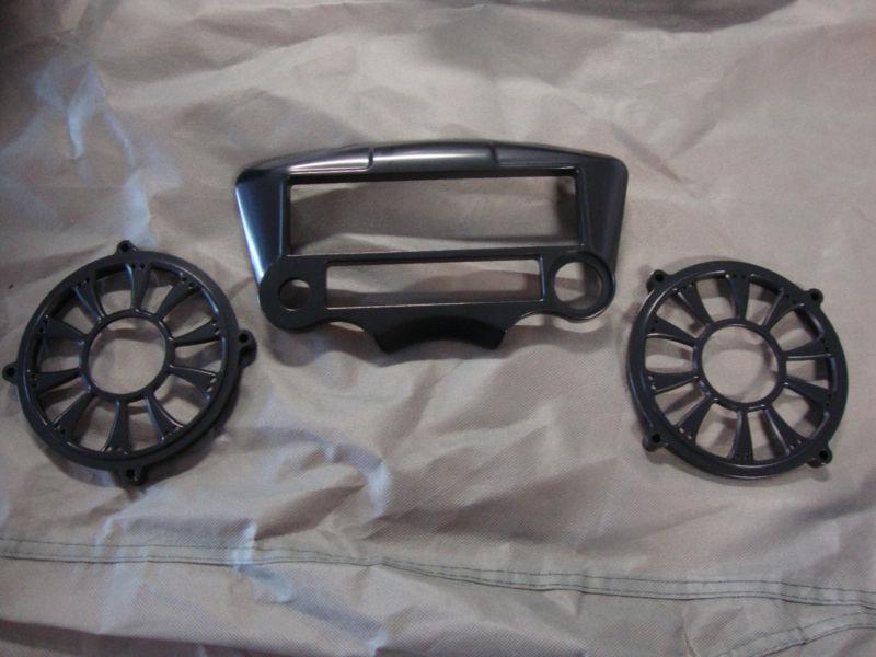 Big dog 2010 bulldog bagger anodized billet radio speaker grill replacement