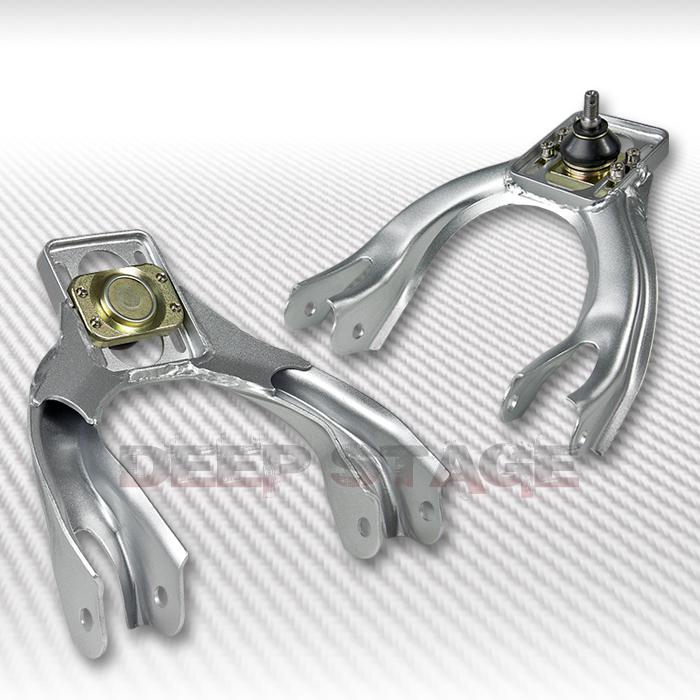 92-95 civic -97 del sol 94-01 integra adjustable ss front camber kit/arm silver