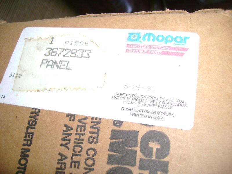 NOS MOPAR 1972-4 CUDA, BARRACUDA LOWER VALANCE PANEL INSERT (CORRECT COLOR) NIB!, US $299.95, image 11