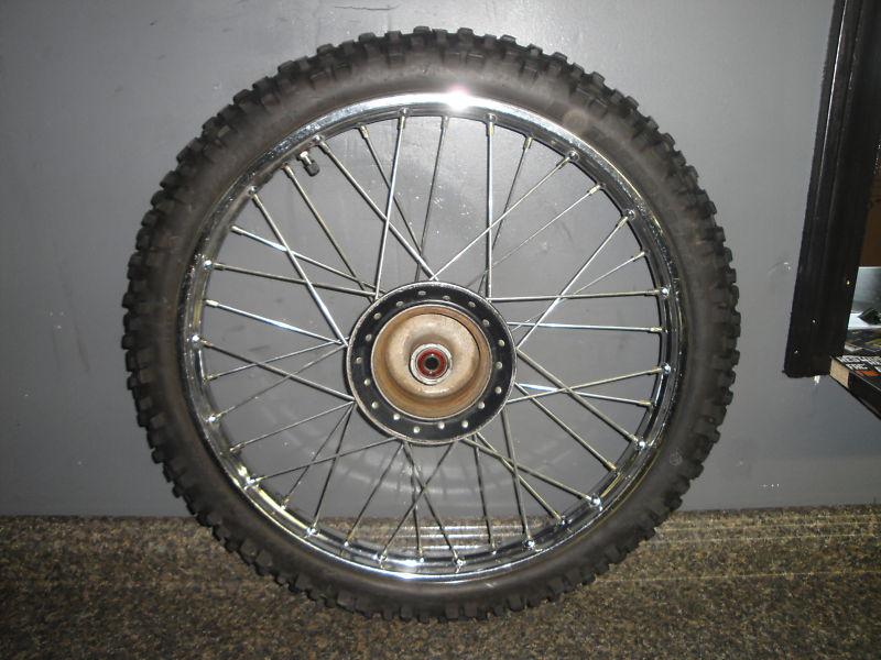 Honda xr 100 crf 100 front wheel oem front rim fits all crf and xr 100's