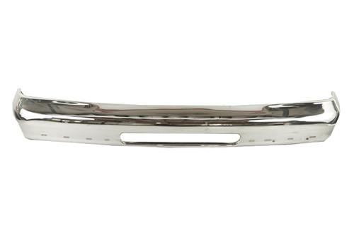 Replace fo1002348v - ford e-series front bumper face bar w/o pad holes oe style