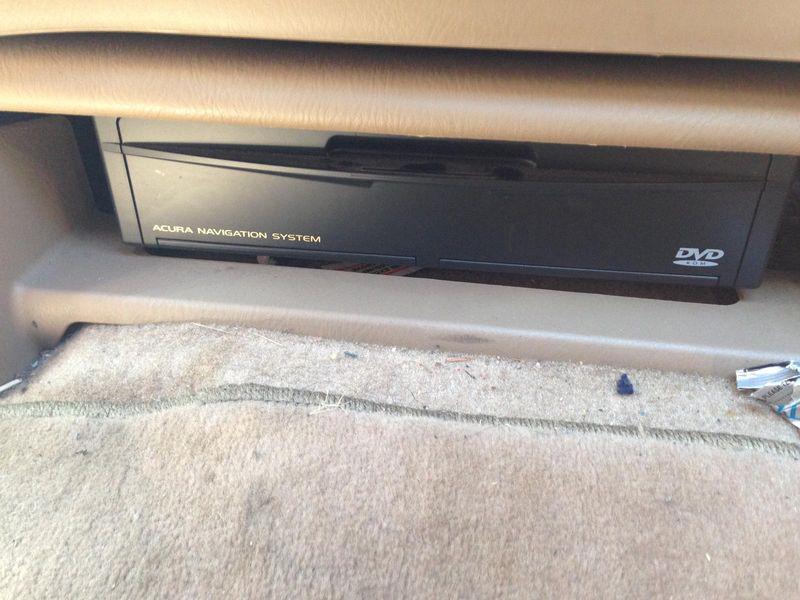 Acura mdx gps player, navigation , under rh seat with navigation disc 01 02