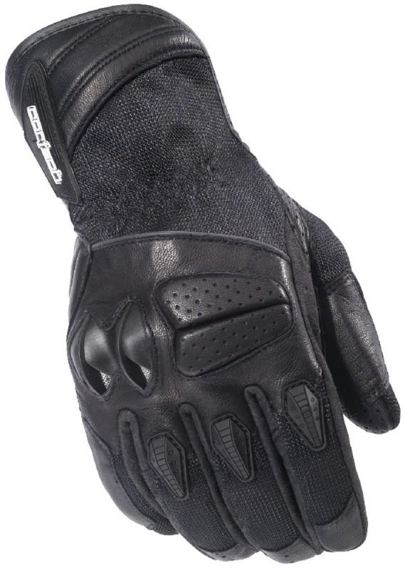 Cortech gx air 3 black xs mesh leather motorcycle gloves gx-air