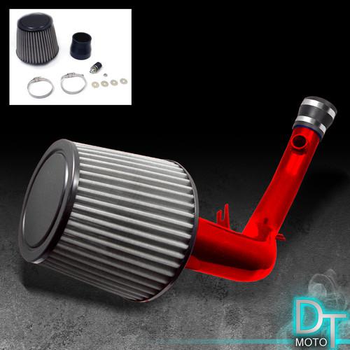 Stainless washable filter + cold air intake 99-04 jetta 99-06 golf red aluminum