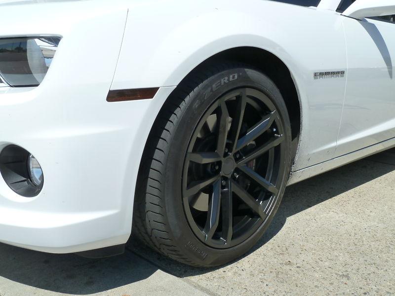 20x10 20x11 set (4) satin black style 41 zl1 fits all 2010-up camaro wheels rims