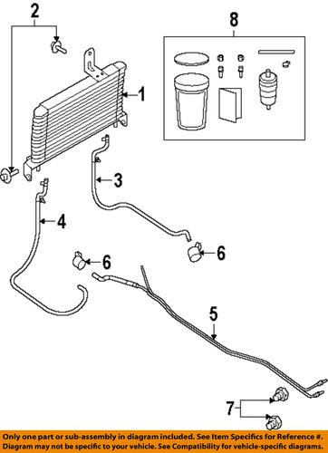 Ford oem 9c2z7r081d transmission oil cooler-tube assembly