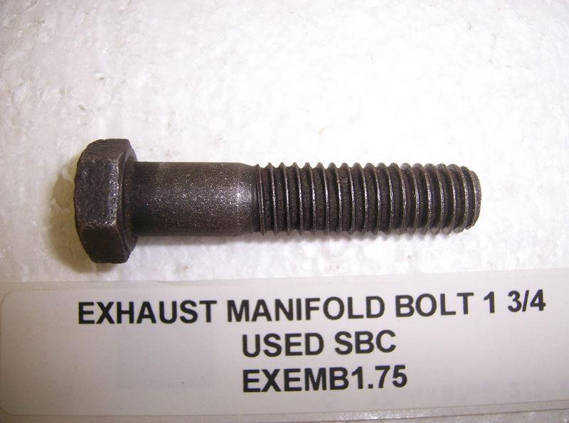 Exhaust manifold bolt 1 3/4 u sbc small block chev cleaned.