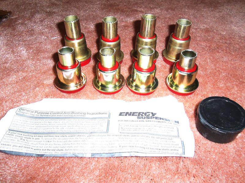 Energy suspension 3-3108r red polyurethane poly front control arm bushing set