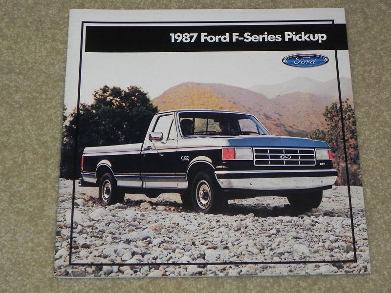 1987 ford pickup nos dealer sales brochure from my dealership. old original. 