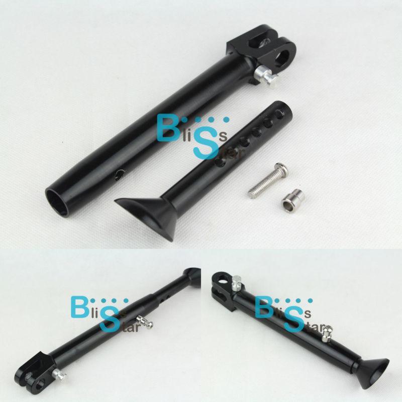 Black cnc adjustable lowered kick stand kit fit kawasaki zx10r zx6r zx9r zzr600