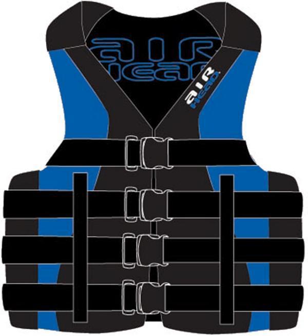Kwik neoprene/nylon blue/black s/m vest 10014-04-b-bl