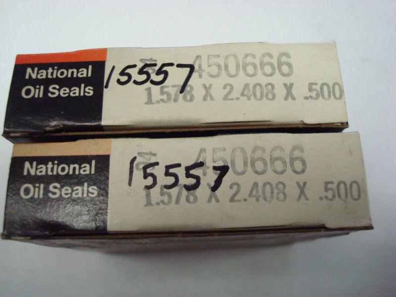Lot of 2 federal mogul rear axle seals 450666 / skf c/r 15557 1946 to 1954 chevy