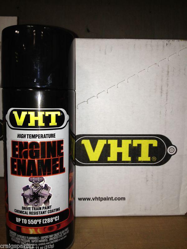 6 pack--vht sp124 gloss black engine enamel high temp