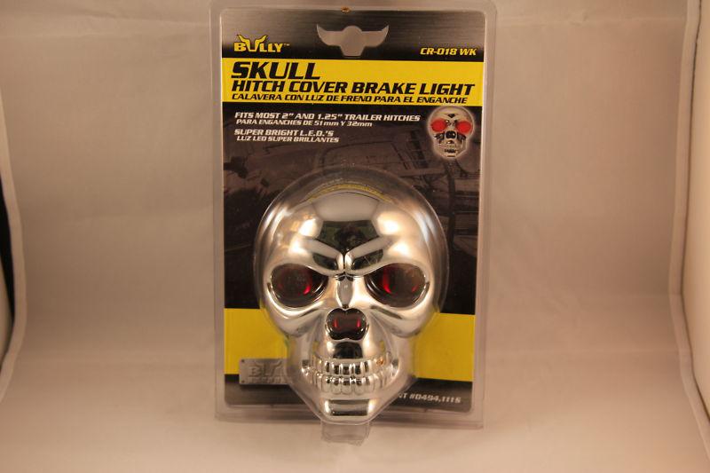 Skull hitch cover brake light perfect for halloween